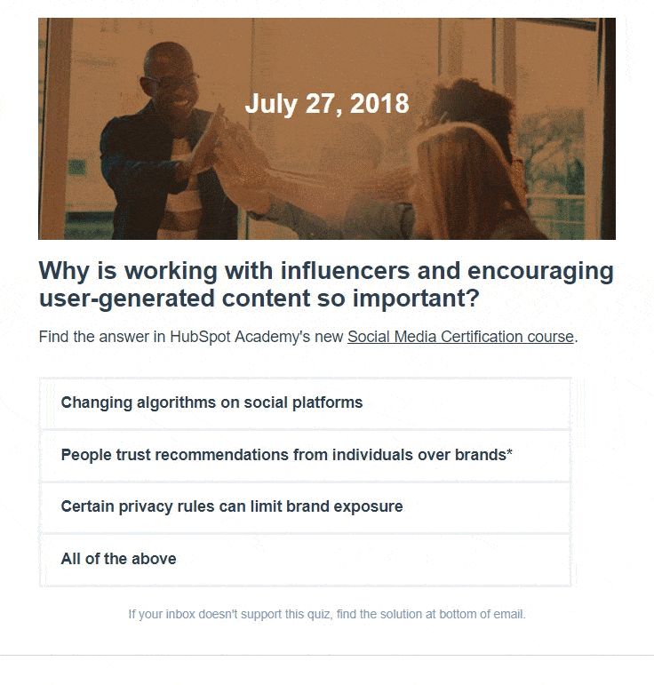 hubspot email marketing