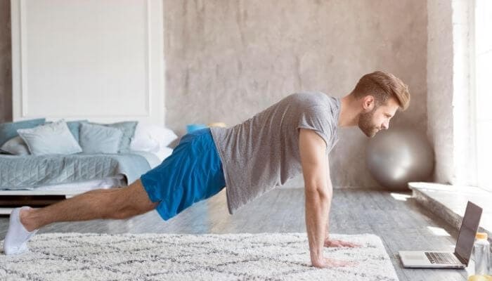working out at home