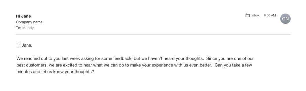 marketing tips on sending a reminder email to customers.