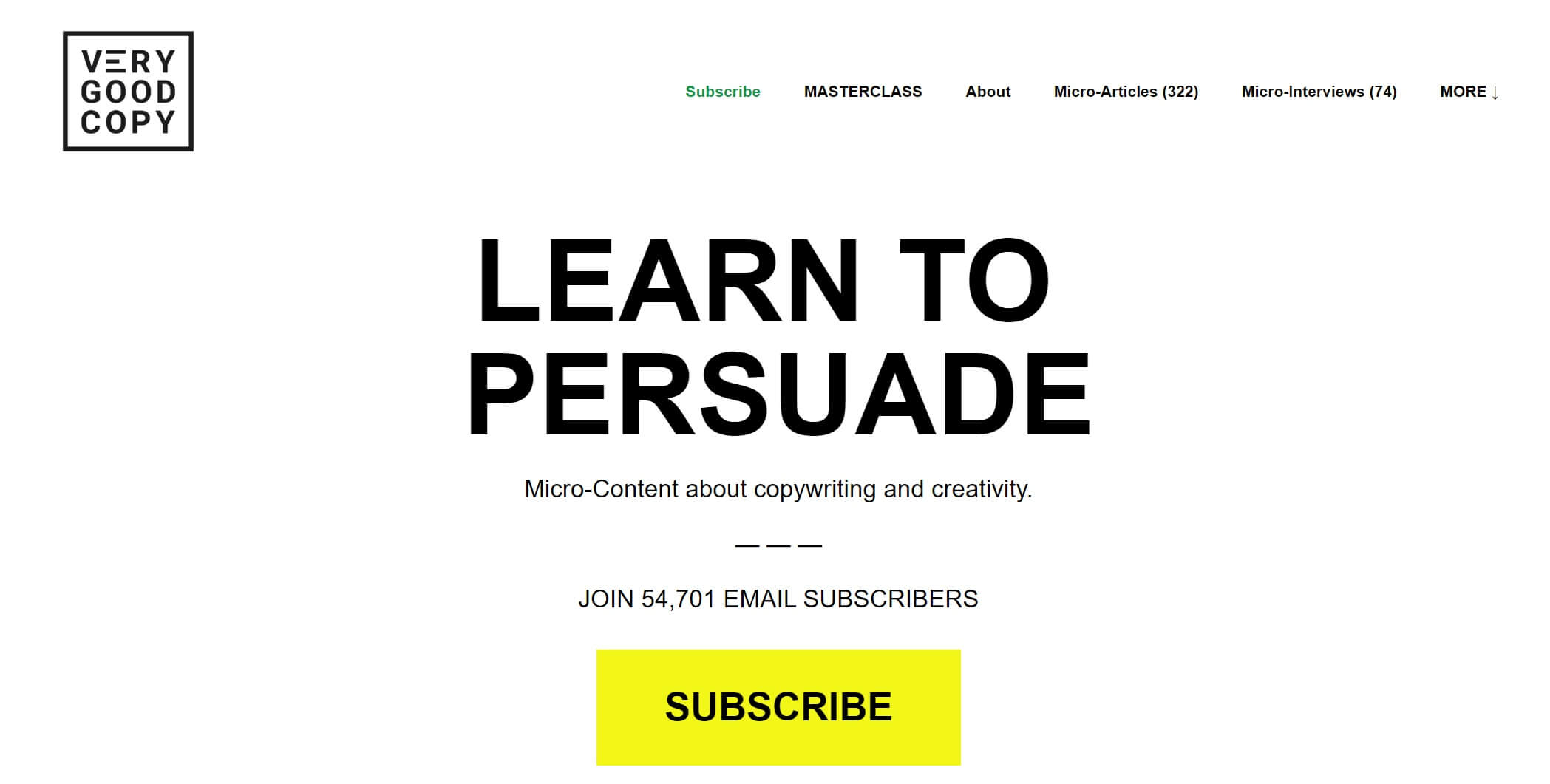 copywriter eddie shleyner promoting his email newsletter on white background with subscribe call to action