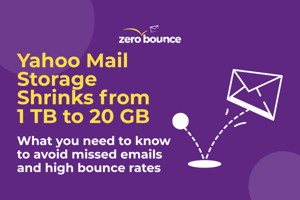 Yahoo Mail Storage Shrinks from 1 TB to 20 GB: What you need to know to avoid missed emails and high bounce rates